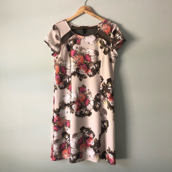 INC International Concepts Dresses & Skirts - INC Cream Floral Dress